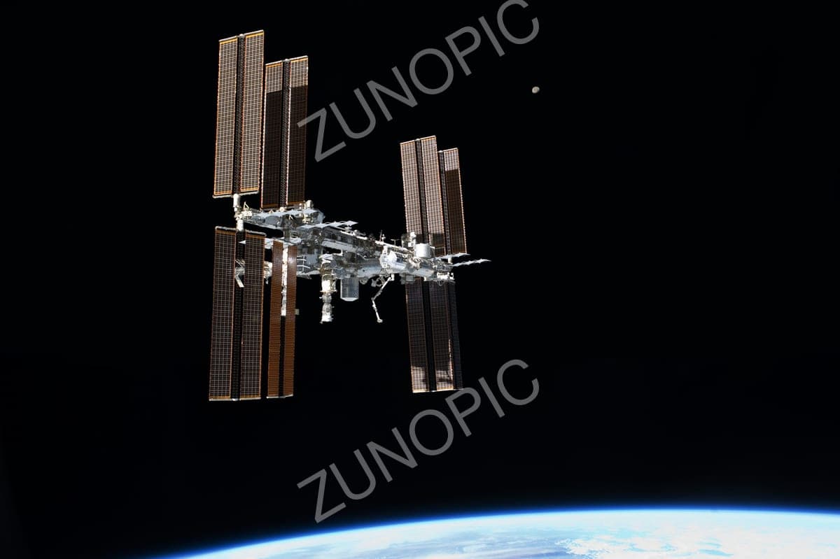 International Space Station orbiting above Earth